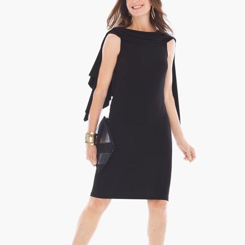 Chico's Black Convertible 3 Ways size 2 US L 12